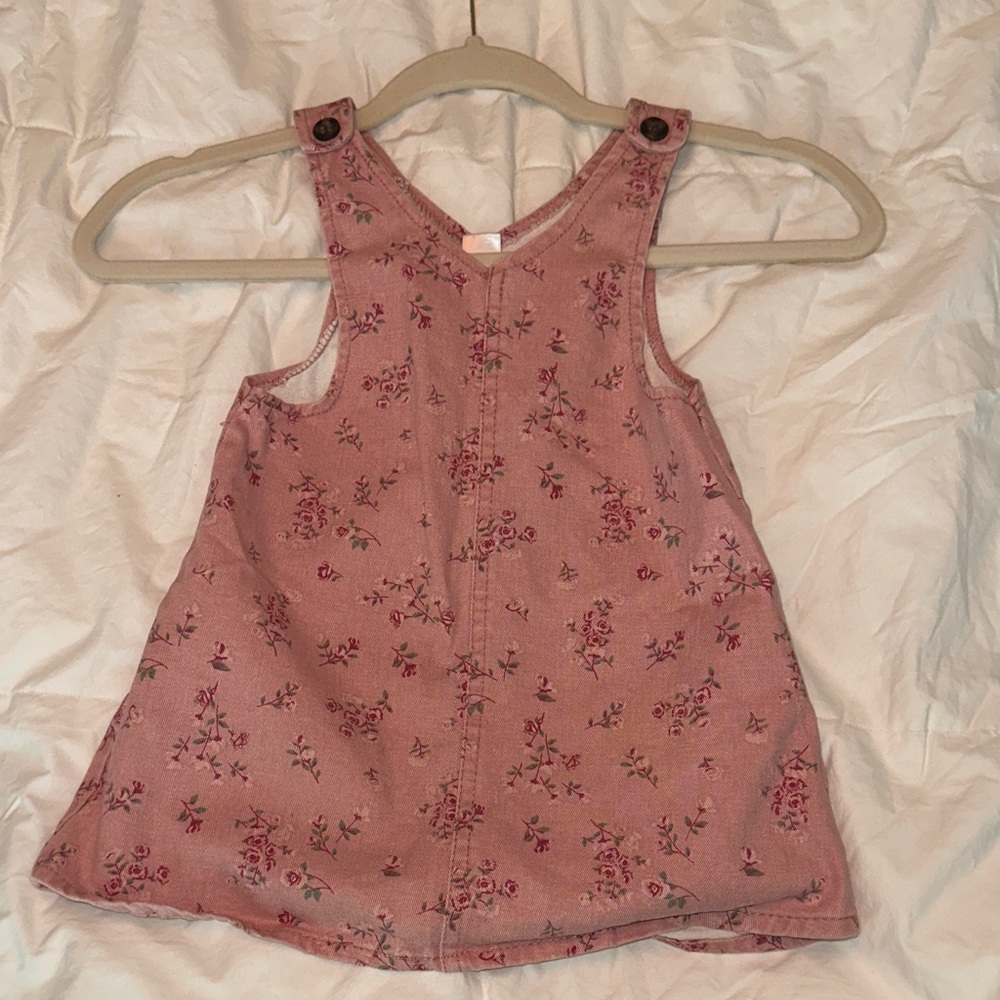 Source Unknown Pink Floral Kids Casual Dress